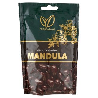 Real Nature étcsokoládés mandula 75 g