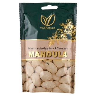 Real Nature fehér csokoládés-kókuszos mandula 75 g