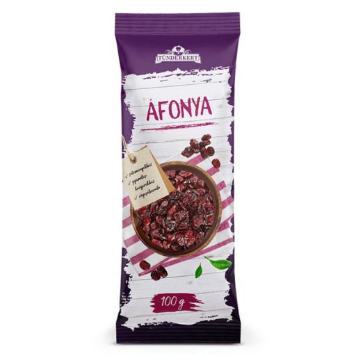 Tündérkert aszalt vörösáfonya 100g cukrozott