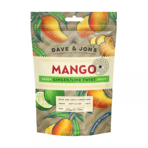 Dave&Jon's szárított mangó & chili twist 100g