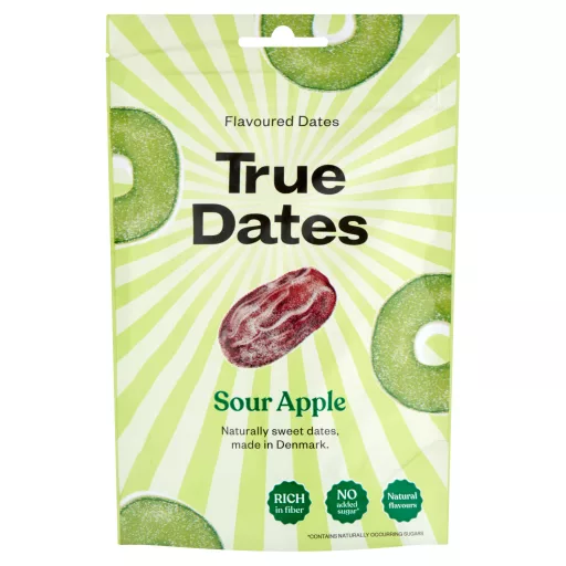 True Dates magnélküli datolya savanyú alma ízesítéssel 100 g