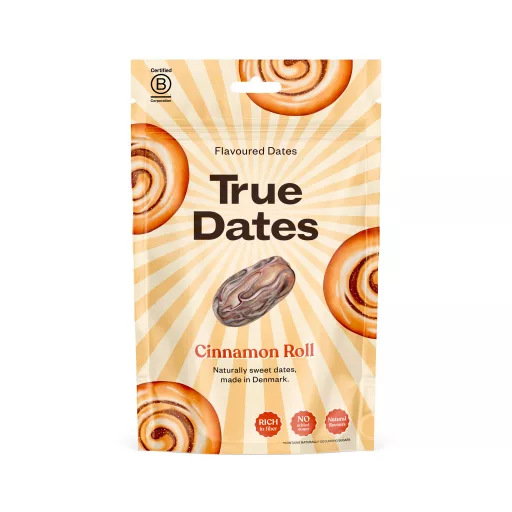 True Dates magnélküli ízesített datolya 100g Cinnamon Roll
