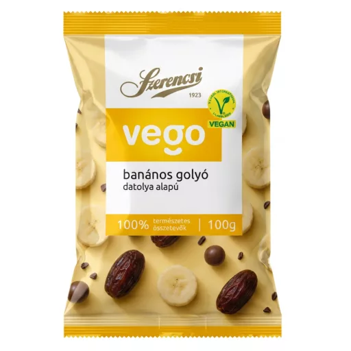 Szerencsi Vego Balls datolyagolyó 100g banános