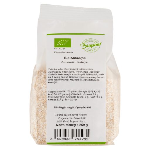 Biopont bio zabkorpa 250 g