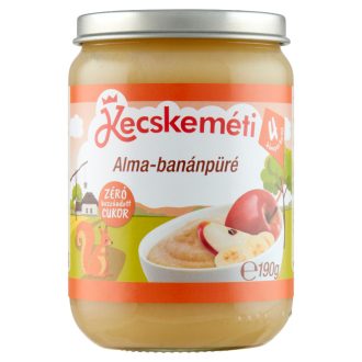   Kecskeméti bébiétel 190g alma-banánpüré 1689 gluténmentes 4hó+