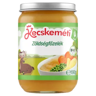 Kecskeméti bébiétel 190g zöldségfőzelék bio 4hó+