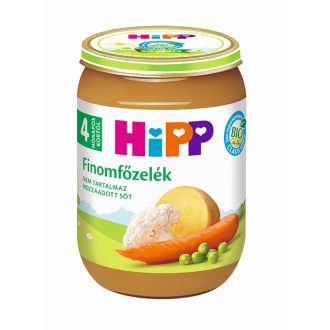 HiPP BIO finomfőzelék babáknak 4 hónapos kortól 190 g