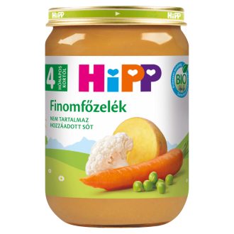 HiPP bio finomfőzelék babáknak 4 hónapos kortól 190 g