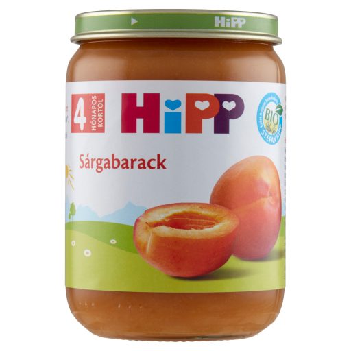 HiPP BIO sárgabarack bébidesszert 4 hónapos kortól 190 g