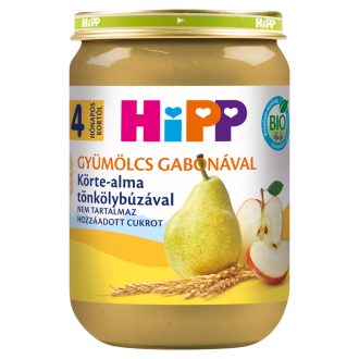   HiPP bio körte-alma tönkölybúzával bébidesszert 4 hónapos kortól 190 g