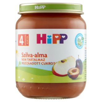   HiPP BIO szilva-alma gyümölcskészítmény bébidesszert 4 hónapos kortól 125 g