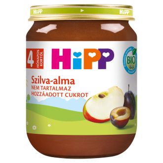 HiPP bio szilva-alma bébidesszert 4 hónapos kortól 125 g