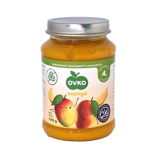 Ovko bébi desszert 190g mangó hozzáadott cukor nélkül 4hó+