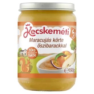   Kecskeméti bébiétel 190g maracujás körte őszibarackkal 1006 gluténmentes 5hó+
