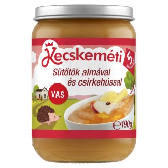   Kecskeméti sütőtök almával és csirkehússal bébiétel 5 hónapos kortól 190 g