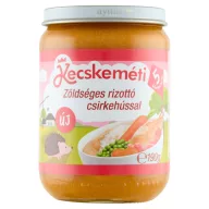   Kecskeméti zöldséges rizottó csirkehússal bébiétel 5 hónapos kortól 190 g