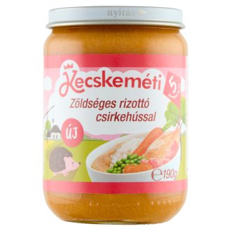   Kecskeméti zöldséges rizottó csirkehússal bébiétel 5 hónapos kortól 190 g