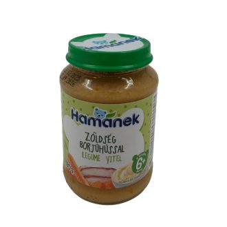 Hamánek bébiétel 190g zöldség borjúhússal 6hó+