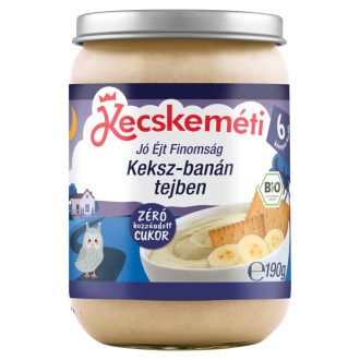 Kecskeméti tejbegríz 190g kekszes-banános 6hó+