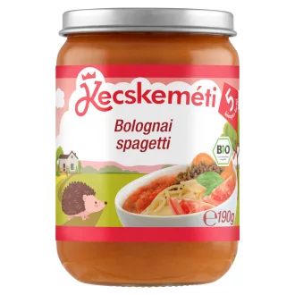 Kecskeméti bébiétel 190g bolognai spagetti bio 5hó+