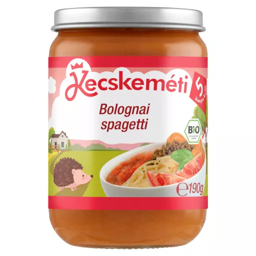 Kecskeméti bébiétel 190g bolognai spagetti bio 5hó+