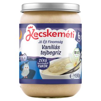 Kecskeméti tejbegríz 190g vaníliás 6hó+