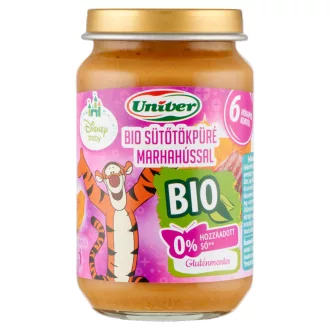   Univer bio sütőtökpüré marhahússal bébiétel, 6 hónapos kortól 163 g