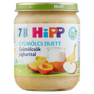   HiPP Gyümölcs Duett BIO joghurt gyümölcsökkel bébidesszert 7 hónapos kortól 160 g