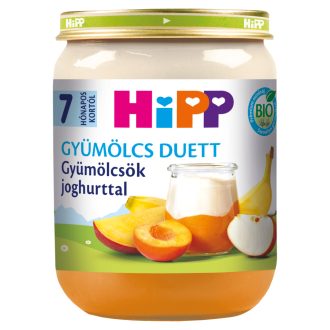   HiPP bio gyümölcsök joghurttal bébidesszert 7 hónapos kortól 160 g