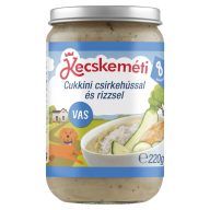   Kecskeméti cukkini csirkehússal és rizzsel bébiétel 8 hónapos kortól 220 g