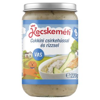   Kecskeméti cukkini csirkehússal és rizzsel bébiétel 8 hónapos kortól 220 g
