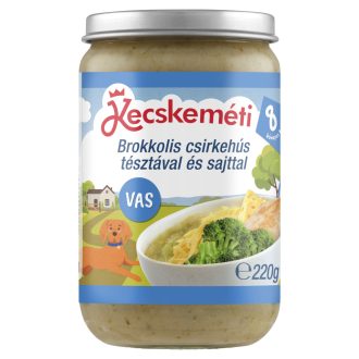  Kecskeméti brokkolis csirkehús tésztával és sajttal bébiétel 8 hónapos kortól 220 g