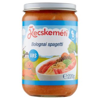   Kecskeméti bolognai spagetti bébiétel 8 hónapos kortól 220 g