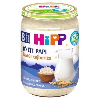   HiPP Jó Éjt Papi BIO natúr tejberizs bébidesszert 8 hónapos kortól 190 g