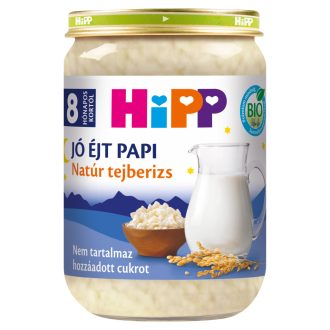   HiPP Jó Éjt Papi BIO natúr tejberizs bébidesszert 8 hónapos kortól 190 g
