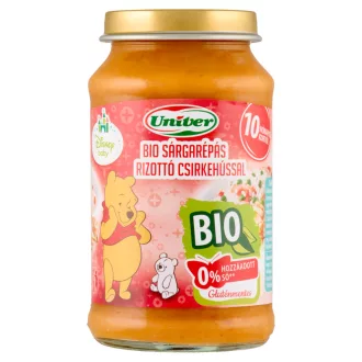   Univer Disney Baby bio sárgarépás rizottó csirkehússal bébiétel 10 hónapos kortól 220 g