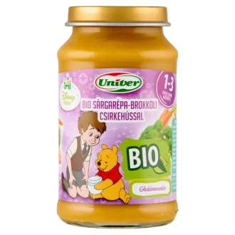   Univer Disney Baby bio sárgarépa-brokkoli csirkehússal bébiétel 12 hónapos kortól 220 g