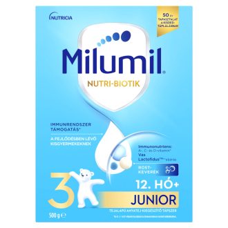   Milumil Nutri-Biotik 3 Junior tejalapú anyatej-kiegészítő tápszer 12. hó+ 500 g