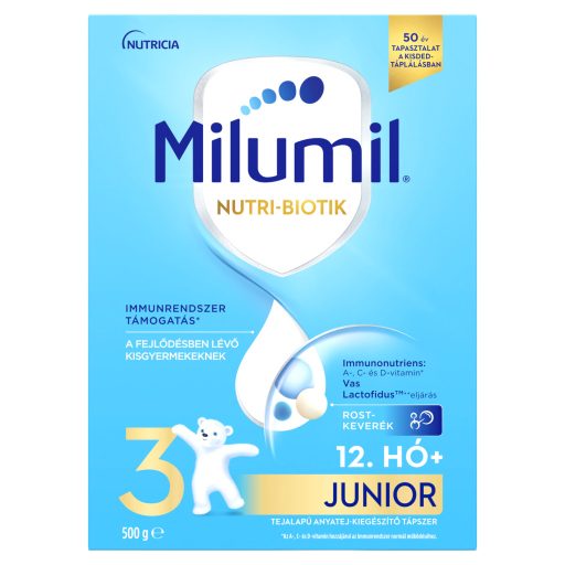Milumil Nutri-Biotik 3 Junior tejalapú anyatej-kiegészítő tápszer 12. hó+ 500 g