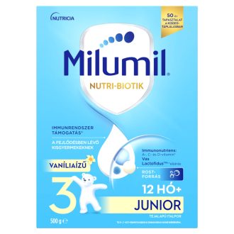   Milumil Nutri-Biotik 3 Junior vaníliaízű tejalapú italpor 12 hó+ 500 g