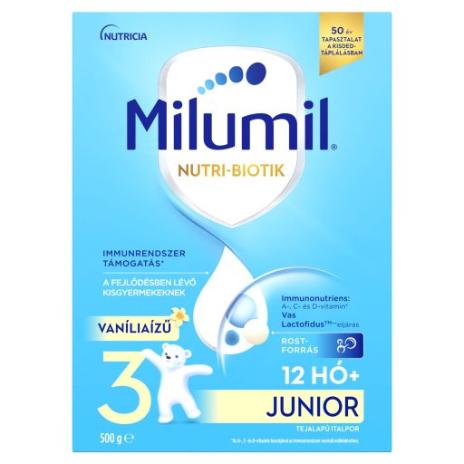 Milumil Nutri-Biotik 3 Junior tejalapú anyatej-kiegészítő tápszer 12 hó+ 500 g