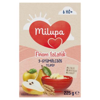 Milupa Finom falatok 3-gyümölcsös tejpép 6 hó+ 225 g