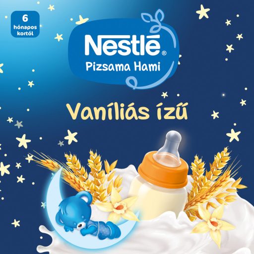 Nestlé Pizsama Hami UHT vaníliás ízű folyékony gabonás bébiétel 6 hónapos kortól 2 x 200 ml (400 ml)