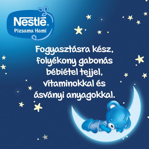 Nestlé Pizsama Hami UHT kakaós folyékony gabonás bébiétel 6 hónapos kortól 2 x 200 ml (400 ml)