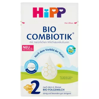   Hipp 2 tejalapú anyatej-kieg. tápszer 600g combiotik Bio 6hó+