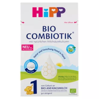   Hipp 1 tejalapú anyatej-helyett. tápszer 600g combiotik Bio 0hó+