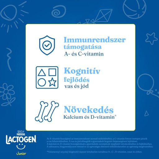 Lactogen 3 Junior vaníliás ízű tejalapú italpor 12+ hó 500 g