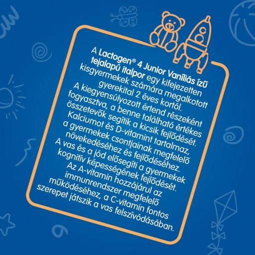Lactogen 4 Junior vaníliás ízű tejalapú italpor 2+ év 500 g