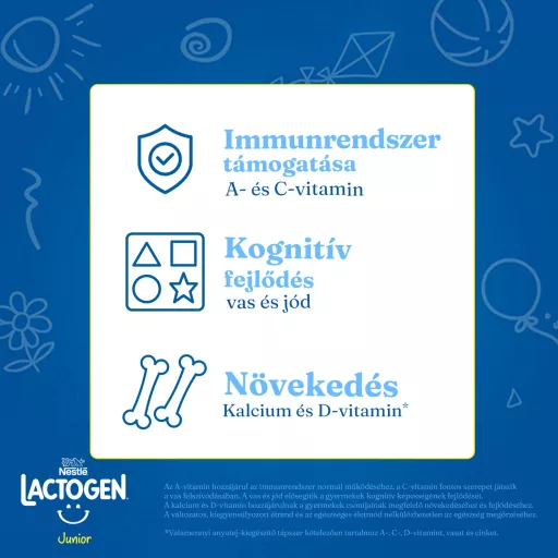 Lactogen 3 Junior tejalapú anyatej-kiegészítő tápszer 12.+ hó 500 g