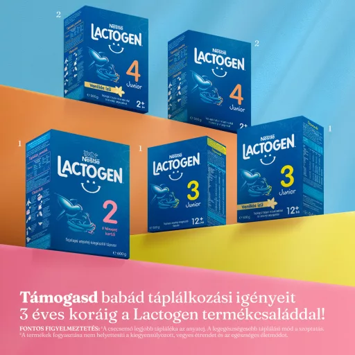 Lactogen 3 Junior tejalapú anyatej-kiegészítő tápszer 12.+ hó 500 g